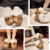 Hello Kitty Fuzzy Slippers for Women Girls,Cute Fluffy House Shoes Warm Christmas Birthday Gift for Daughter Wife Girlfriend Bestie